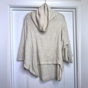 Love In Women’s Cowl Neck Butterfly 3/4 Length Sleeve Light Sweater